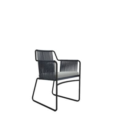 Roda - Sedia con braccioli Harp 759 con cuscino seduta tessuto Oxford