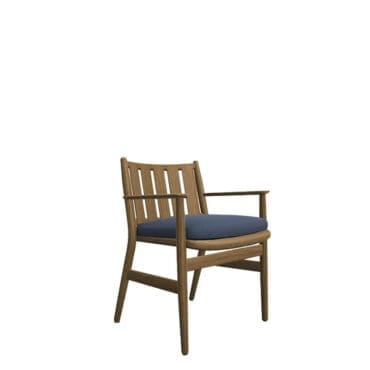 Roda - Sedia con braccioli Levante 001 cuscino seduta in Denim