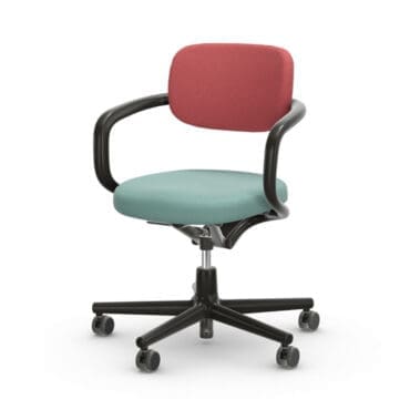 Vitra Sedia Allstar tessuto rosa rosso papavero e seduta menta avorio Longho Design Palermo