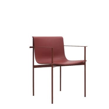 Lema - Poltroncina Ombra Pelle Basic rossa 