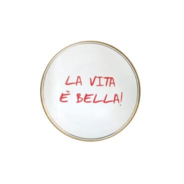 Bitossi Home - Piattino La vita è bella