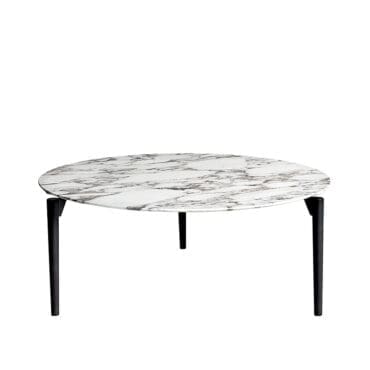 De Padova - Tavolo rotondo ’95 piano Marmo bianco Carrara