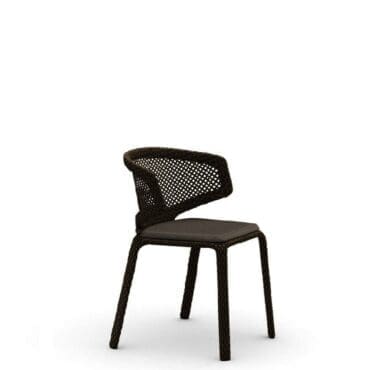 Dedon - Poltroncina pranzo Seashell Nuo con cuscino seduta