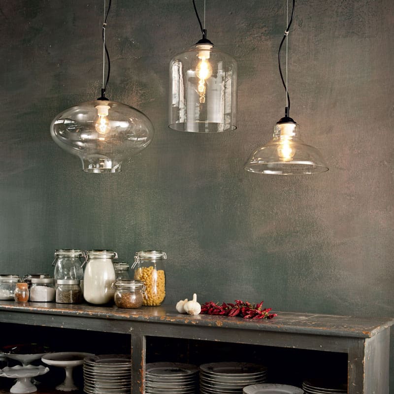 Ideal-lux Lampada a sospensione Bistrò SP1 trasparente Longho Design Palermo