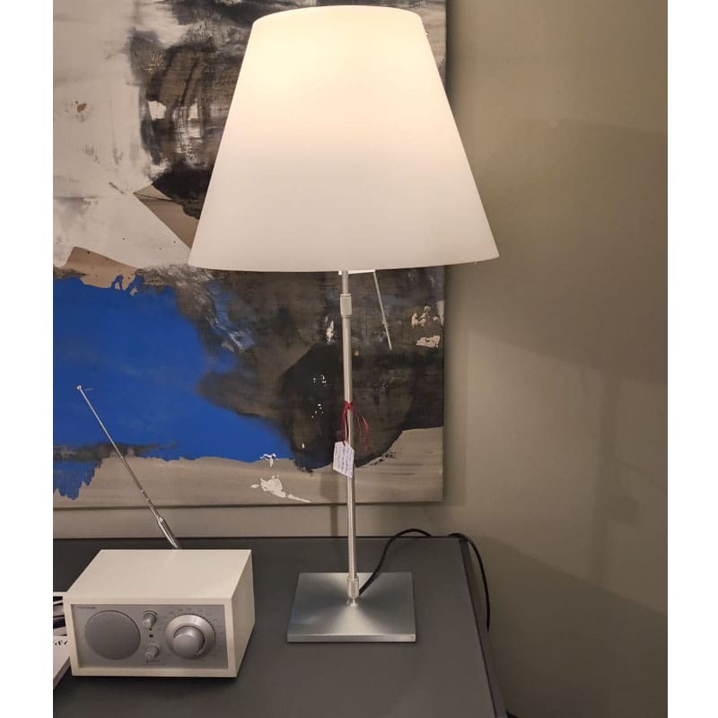 Luceplan Lampada da tavolo Costanza d13c allumino bianco Longho Design Palermo