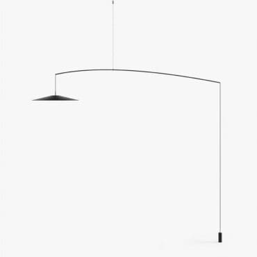 Luceplan Lampada da terra Koinè nero opaco longho design palermo