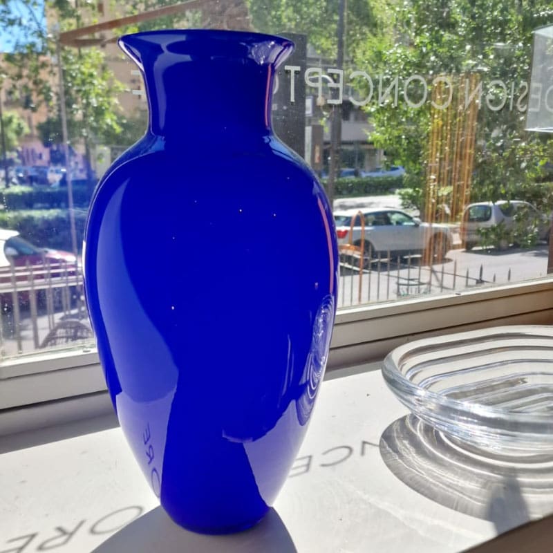 NasonMoretti Vaso Antares 10 blu turchese grande Longho Design Palermo
