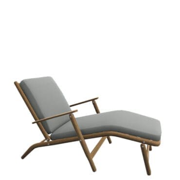 Roda - Chaise longue Levante 008 con cuscino tessuto Oxford