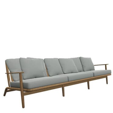 Roda - Divano Levante 103 con cuscini deco tessuto Oxford