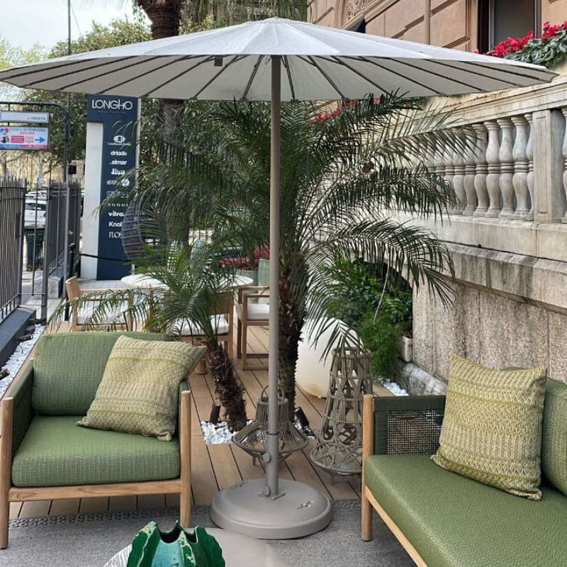 Talenti Parasol Ermes 270x270 Dove telo bianco 1 Longho Design Palermo