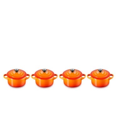 Le Creuset - Set 4 mini cocotte Arancio
