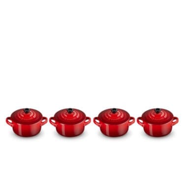 Le Creuset - Set 4 mini cocotte Ciliegia