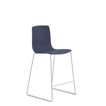 Arper - Sgabello Aava 02 Counter Stool slitta acciaio scocca polipropilene