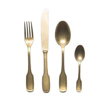 Bitossi Home - Set 24pz Posate Vintage oro