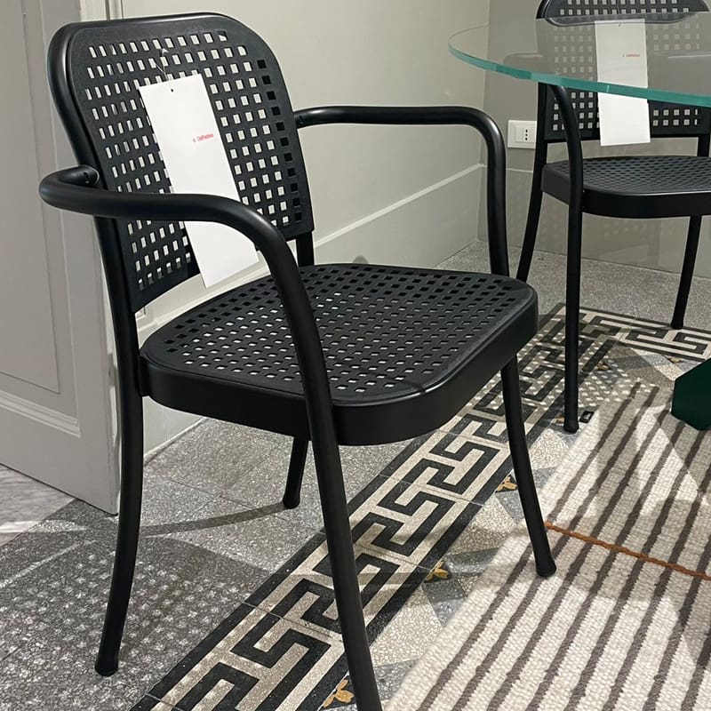 De Padova Sedia con braccioli Silver polipropilene nero 2 longho design palermo