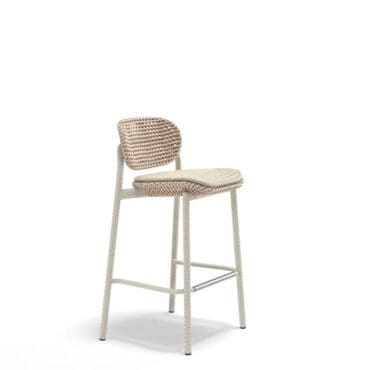 Dedon – Sgabello alto Roii con cuscino