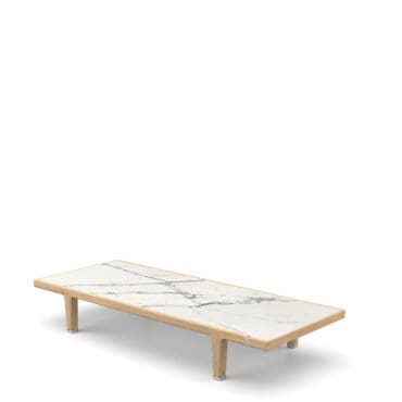 Dedon - Tavolino Sealine teak e piano in pietra