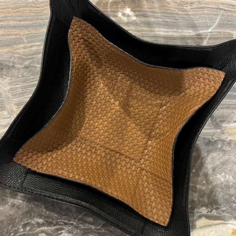 GioBagnara Svuotatasche Jack tabacco 15x15 Longho Design Palermo