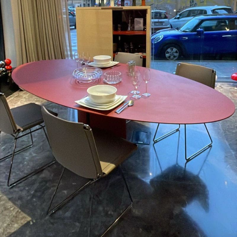 Mdf Italia Tavolo NVL Table pietra rosso mattone 130x250 1 Longho Design Palermo
