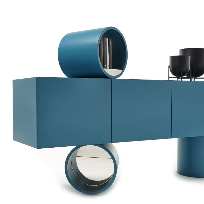 Mogg Credenza Giunone Modello 3 laccato goffrato 1 Longho Design Palermo