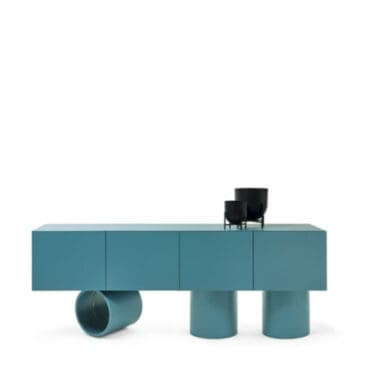 Mogg Credenza Giunone Modello 3 laccato goffrato Longho Design Palermo