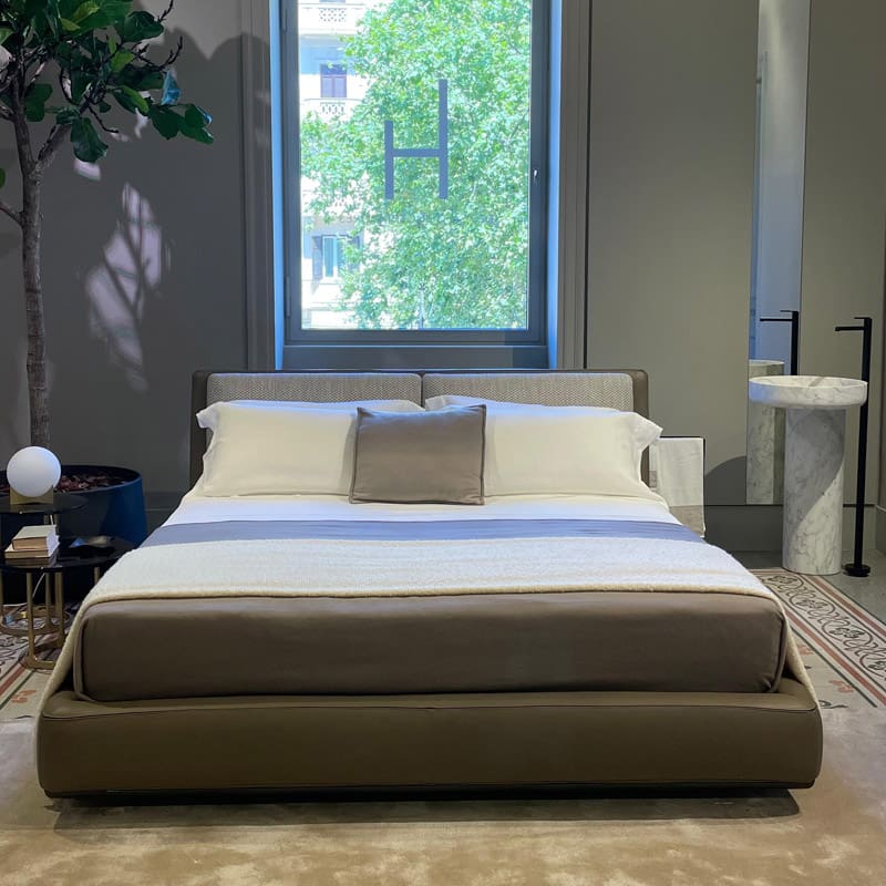 Molteni Letto matrimoniale Aldgate 180x200 pelle LONGHO