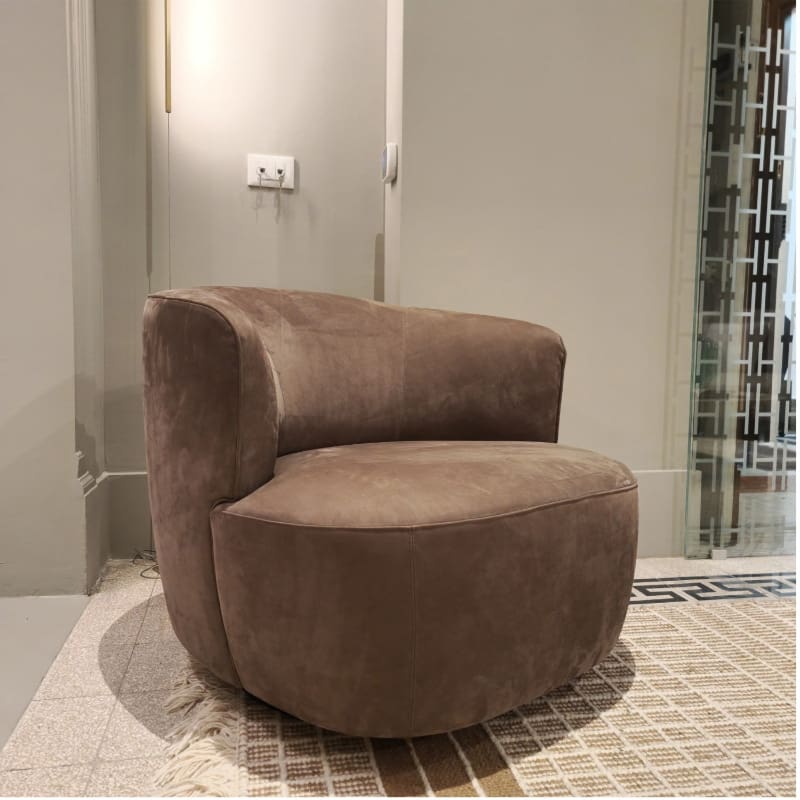 Molteni Poltrona girevole Elain pelle Scirocco 2 Longho Design Palermo