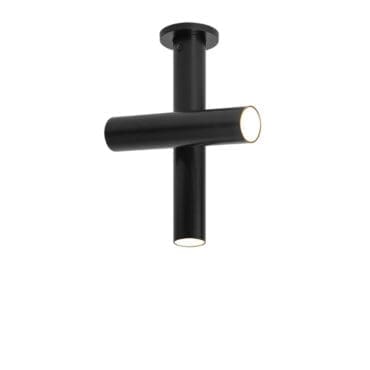Nemo Lampada da soffitto Tubes nero Longho Design Palermo