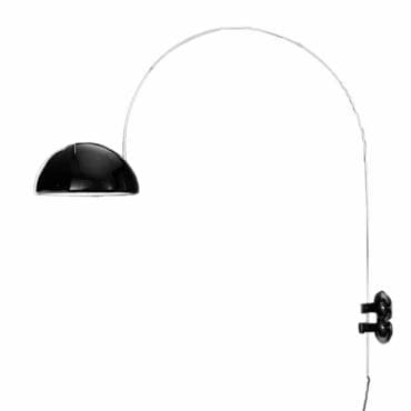 Oluce Lampada da parete Coupè 1159 R nero longho design palermo