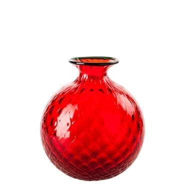 Venini - Vaso Balloton rosso/verde mela H24.5