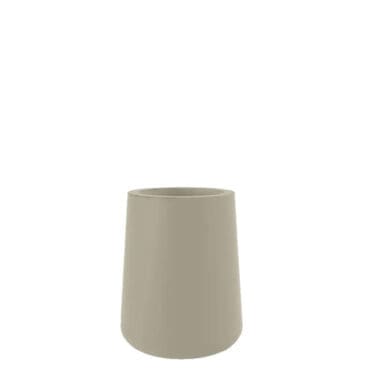Vondom - Vaso Ulm round pot d74 ecru