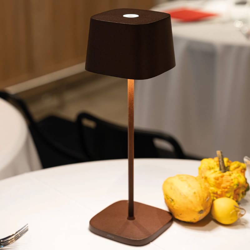 Zafferano Lampada da tavolo Ofelia corten 1 Longho Design Palermo