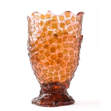 Corsi Design - Vaso Rock L Rosa trasparente e marrone trasparente
