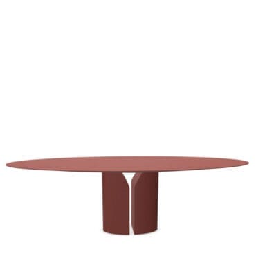 Mdf Italia - Tavolo NVL Table pietra rosso mattone 130x250
