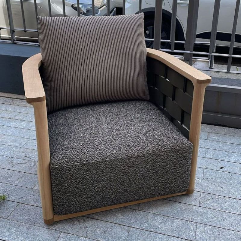 Molteni Poltrona outdoor Palinfrasca EVA verde oliva tessuto Siam 1 Longho Design Palermo