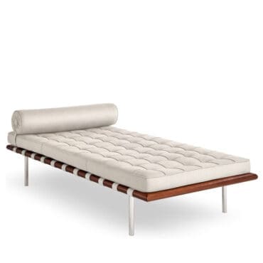 Knoll - Sommier Barcelona Fabric Polished Chrome Frame