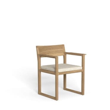 Talenti Sedia da pranzo Thea natural teak inkas white 0 Longho Design Palermo