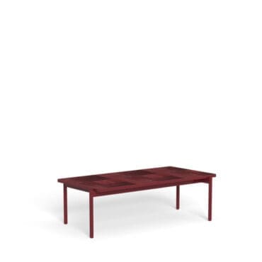 Talenti Tavolino 131 x 69 Nalu ruby red smigloss red Longho Design Palermo
