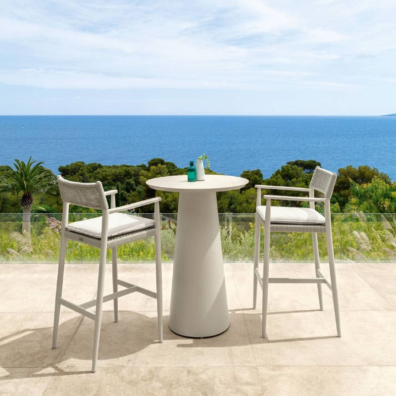 Talenti Tavolo bar Dolcevita Alu d75 Warm White Beige 1 Longho Design Palermo