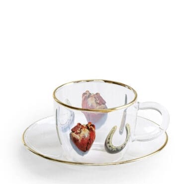Seletti - Set da 4pz Tazzina da caffè con piattino I Love You