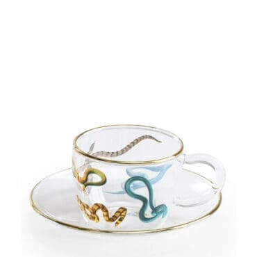 Seletti - Tazzina da caffè con piattino Snakes
