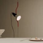 Flos Lampada a sospensione Parentesi rossa longho design palermo 2