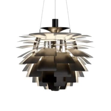 Louis Poulsen Lampada a sospensione PH Artichoke d60 Black Longho Design Palermo