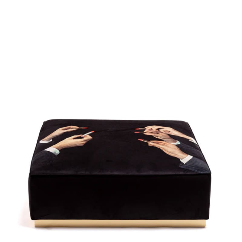 Seletti Pouf modulare Lipsticks Black Longho Design Palermo