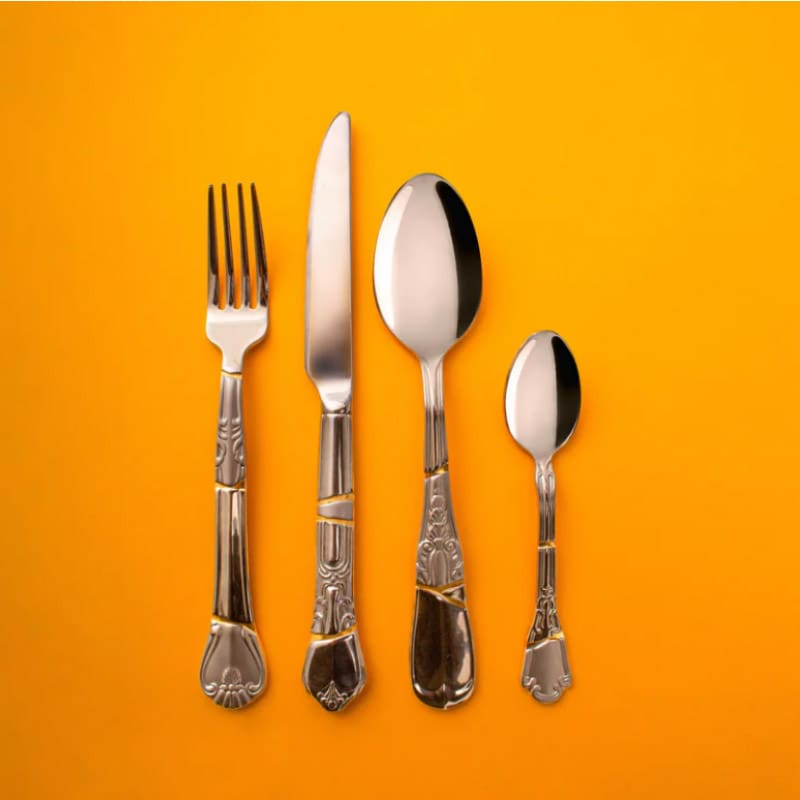 Seletti Set di 4 posate Kintsugi 1 Longho Design Palermo