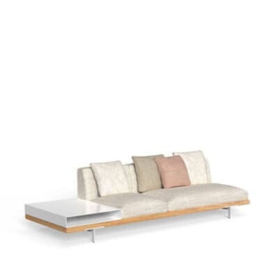 Talenti Divano CX 3 posti Allure con mensola alluminio DX Longho Design Palermo