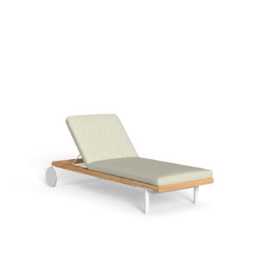 Talenti Lettino Allure natural teak tie beige Longho Design Palermo