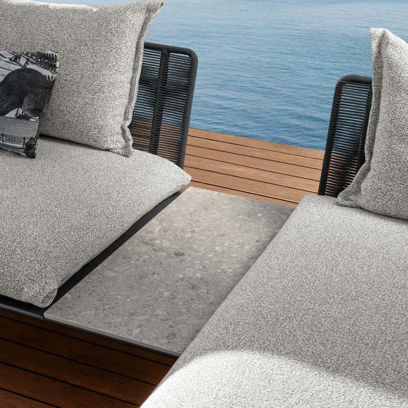 Talenti Tavolino side table Cruise Alu graphite ceppo di gre 1 Longho Design Palermo