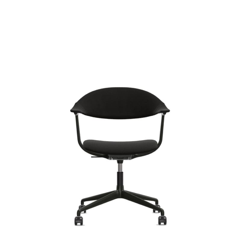 Vitra Sedia con 4 rotelle e braccioli Mynt nero 1 Longho Design Palermo