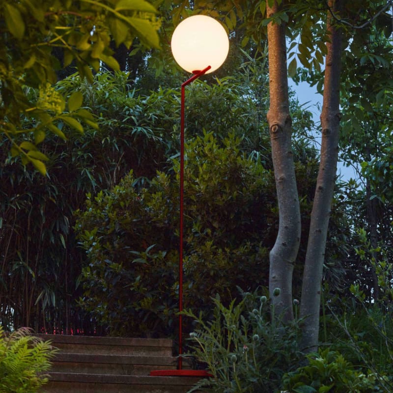 Flos Lampada da terra IC F1 Outdoor Burgundy red black lava 1 Longho Design Palermo